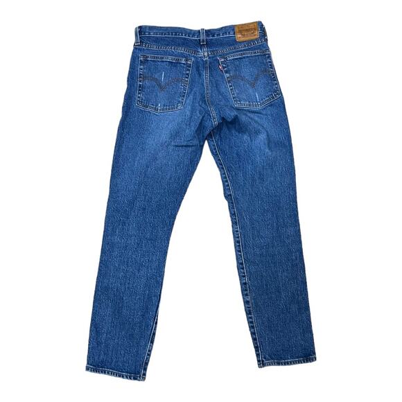 Levi’s Premium Wedgie Straight Leg Button-Fly Distressed Jean - Picture 3 of 5